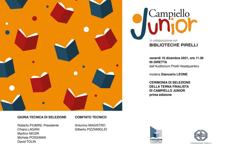 Scopri i tre finalisti del Premio Campiello Junior:  segui la diretta streaming