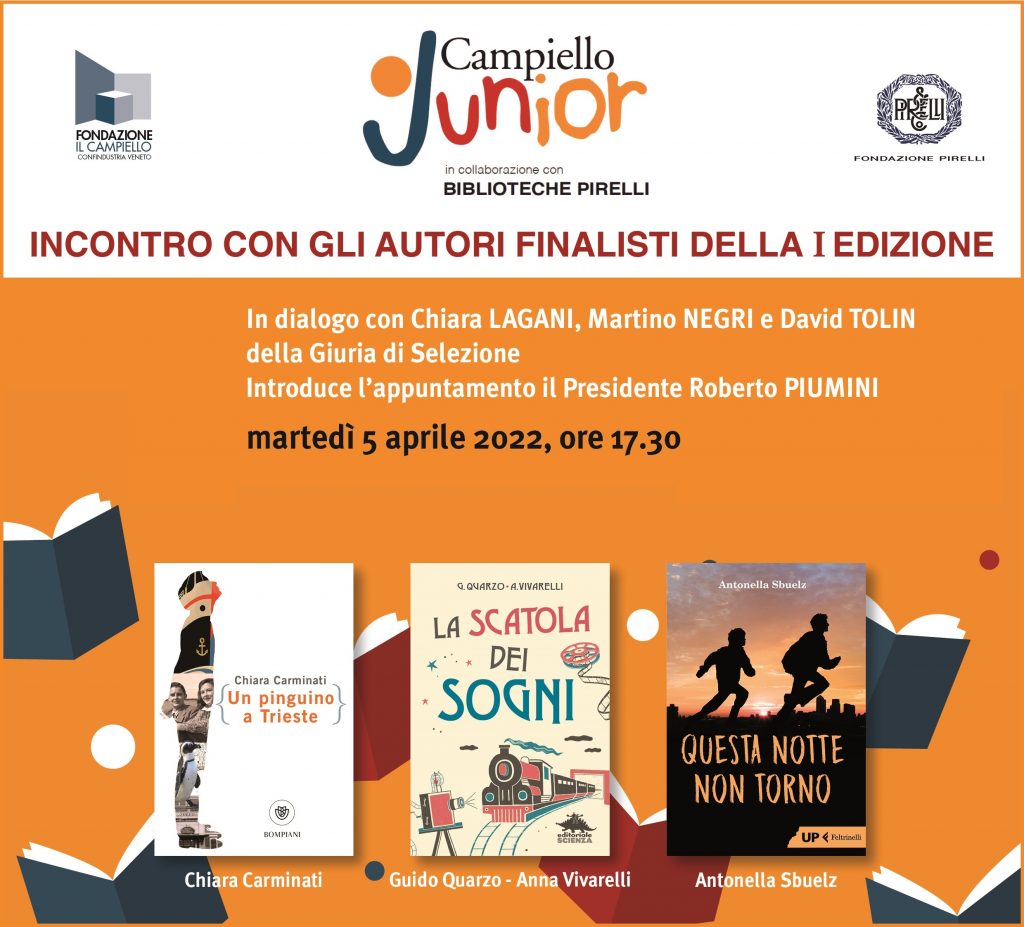 Premio Campiello Junior 2022 <br> Conosciamo gli autori finalisti