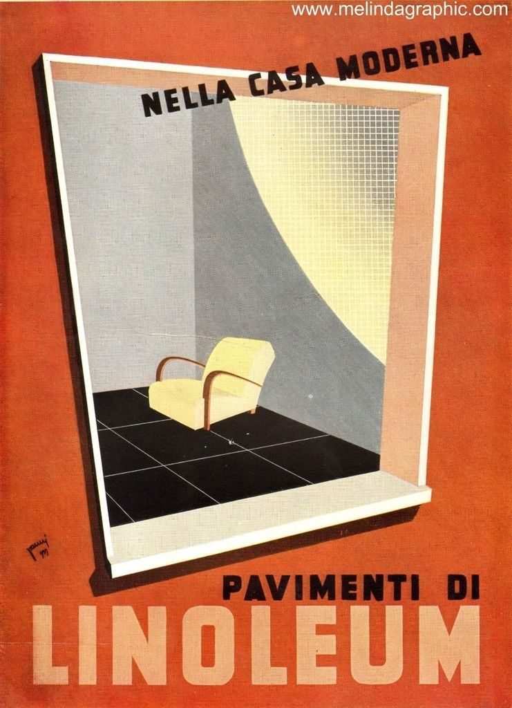 Da fine Ottocento agli anni Ottanta: i pavimenti resilienti Pirelli, un prodotto tra funzionalità e design