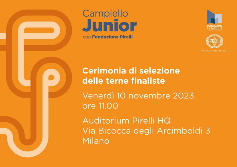 Cerimonia di Selezione delle Terne Finaliste della 3^ edizione di Campiello Junior