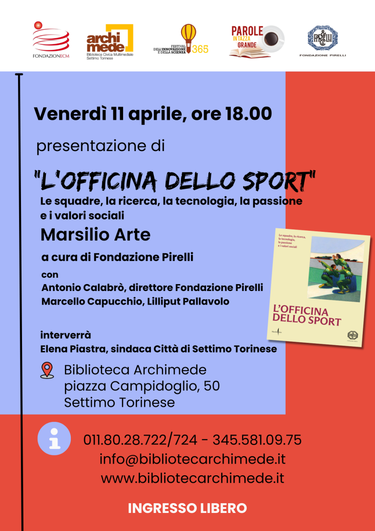 Alla Biblioteca Archimede di Settimo Torinese un viaggio tra le pagine de “L’officina dello sport”