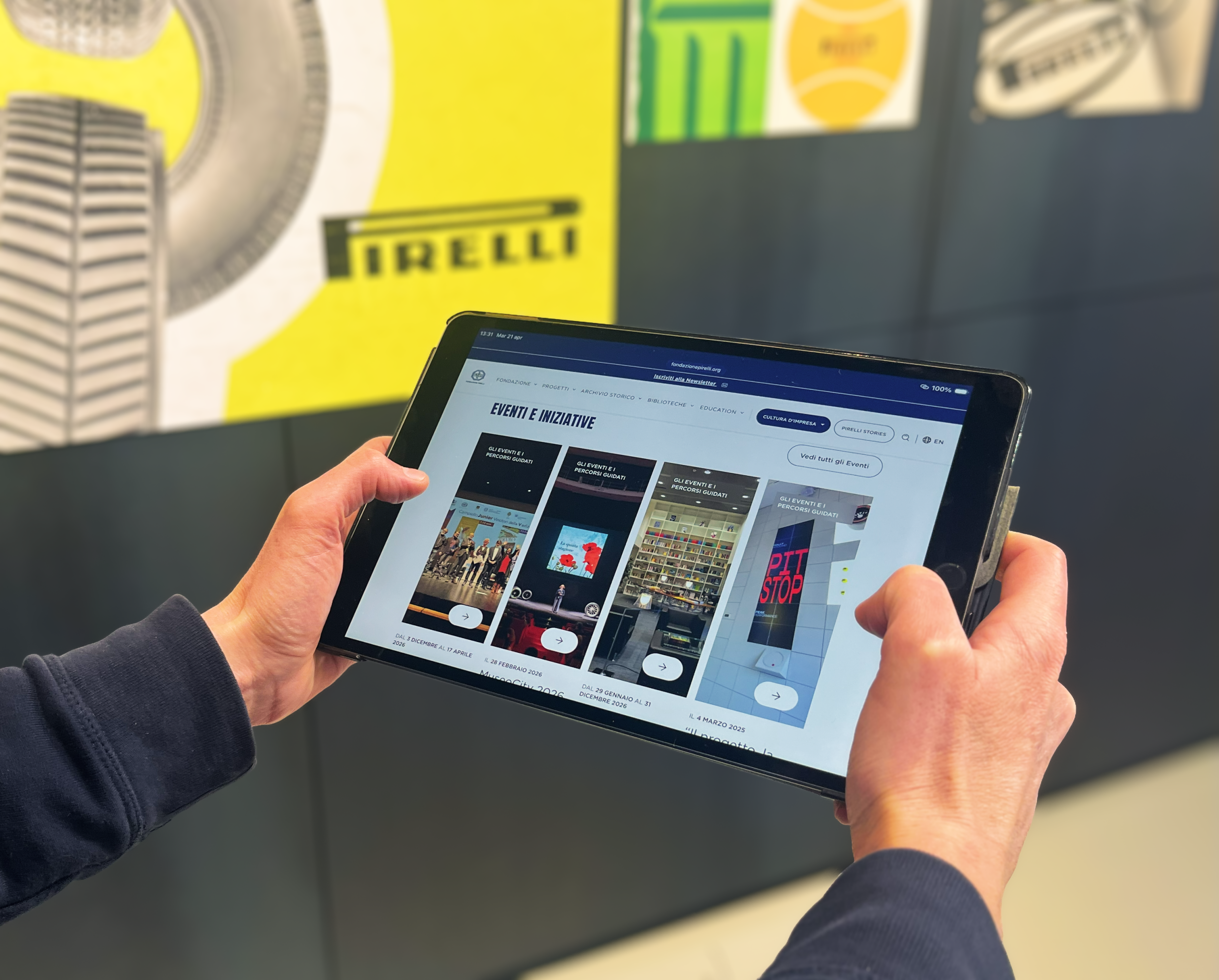 Una nuova veste grafica per il sito fondazionepirelli.org