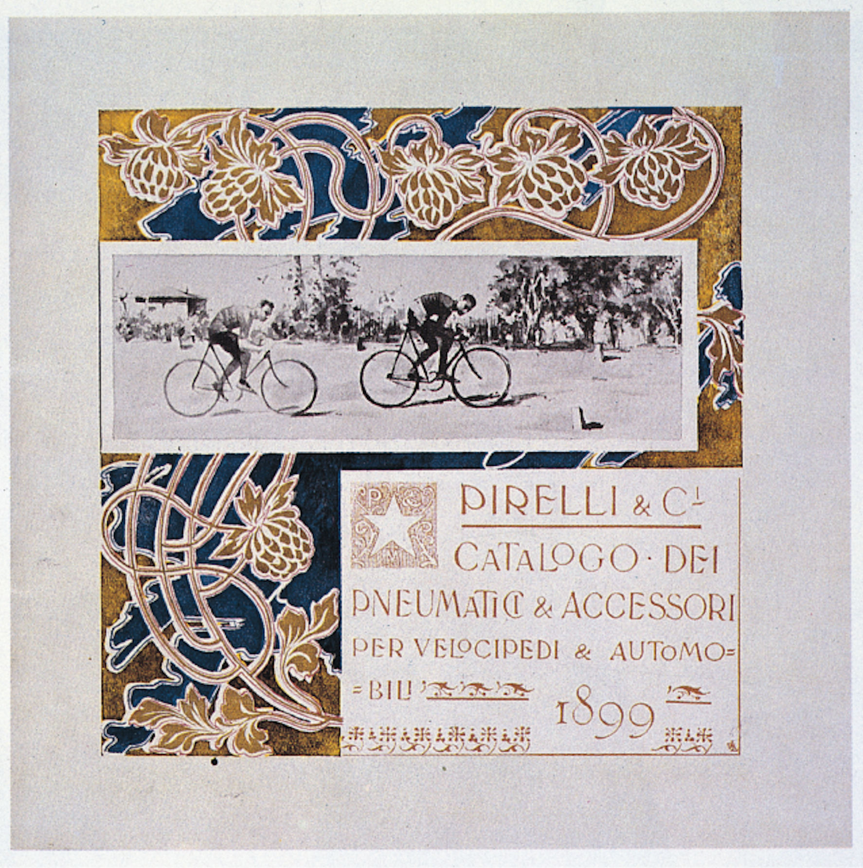Catalogo per pneumatici e accessori per velocipedi e automobili, 1899 