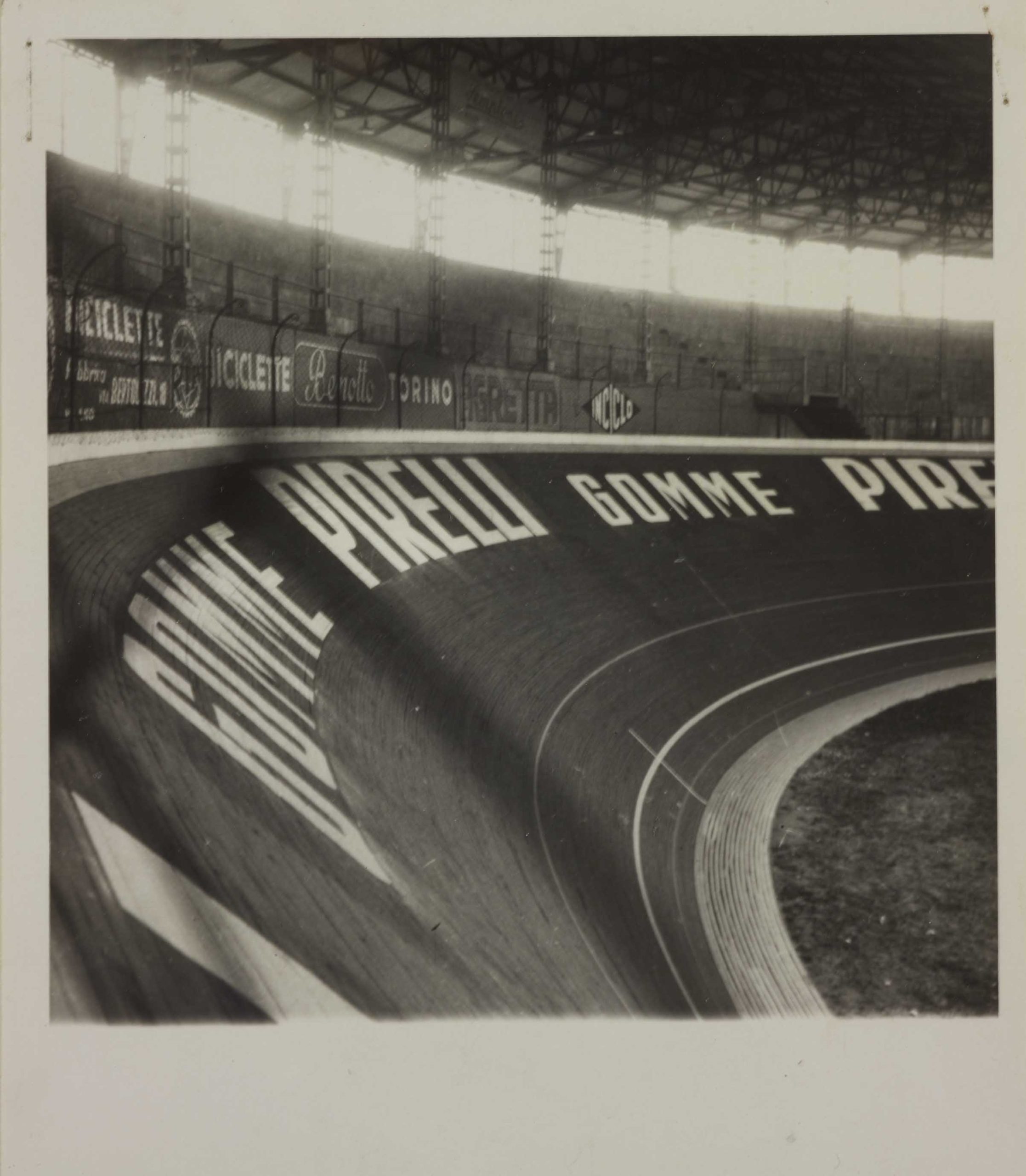 The Vigorelli Velodrome with Pirelli advertising, 1920s